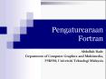 Pengaturcaraan Fortran PowerPoint PPT Presentation