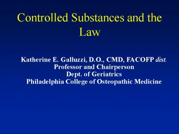 Legal Issues in Pain Medicine