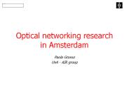 Optical networking research in Amsterdam