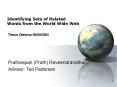 Identifying Sets of Related Words from the World Wide Web  Thesis Defense 06/09/2005 PowerPoint PPT Presentation
