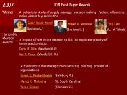 JOM Best Paper Awards