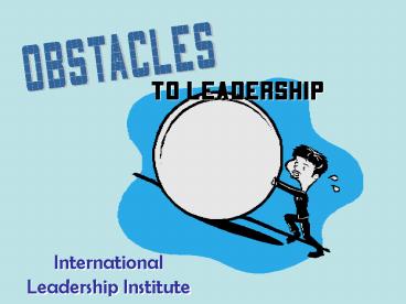 to Leadership