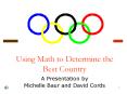 Using Math to Determine the Best Country PowerPoint PPT Presentation