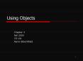 Using Objects PowerPoint PPT Presentation
