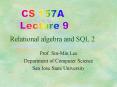 Relational algebra and SQL 2 PowerPoint PPT Presentation