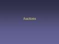 Auctions PowerPoint PPT Presentation