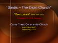 Sardis The Dead Church PowerPoint PPT Presentation