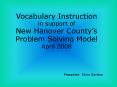 Vocabulary Instruction PowerPoint PPT Presentation
