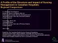 A Profile of the Structure and Impact of Nursing Management in Canadian Hospitals: PowerPoint PPT Presentation