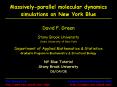 Massivelyparallel molecular dynamics simulations on New York Blue PowerPoint PPT Presentation