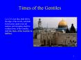 Times of the Gentiles PowerPoint PPT Presentation