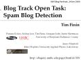 Blog Track Open Task: Spam Blog Detection PowerPoint PPT Presentation