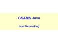 GSAMS Java PowerPoint PPT Presentation
