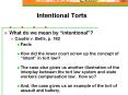 Intentional Torts PowerPoint PPT Presentation