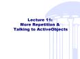 Lecture 11: More Repetition PowerPoint PPT Presentation