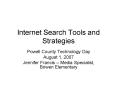 Internet Search Tools and Strategies PowerPoint PPT Presentation