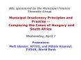 BBL sponsored by the Municipal Finance Thematic Group PowerPoint PPT Presentation
