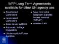 WFP Long Term Agreements available for other UN agency use PowerPoint PPT Presentation