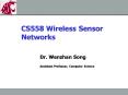 Dr. Wenzhan Song PowerPoint PPT Presentation