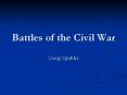 Battles of the Civil War PowerPoint PPT Presentation