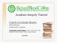 Academic Integrity Tutorial PowerPoint PPT Presentation