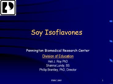 Soy Isoflavones