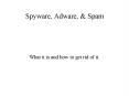 Spyware, Adware, PowerPoint PPT Presentation