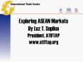 Exploring ASEAN Markets By Luz T. Suplico President, ATIFTAP www.atiftap.org PowerPoint PPT Presentation