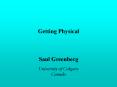 Getting Physical PowerPoint PPT Presentation