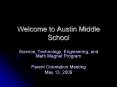 Welcome to Austin Middle School PowerPoint PPT Presentation
