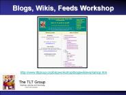 Blogs, Wikis, Feeds Workshop
