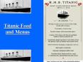 Titanic Food and Menus PowerPoint PPT Presentation