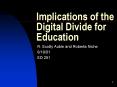 Implications of the Digital Divide for Education PowerPoint PPT Presentation