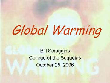 Global Warming