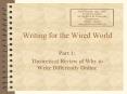 Writing for the Wired World PowerPoint PPT Presentation