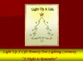 Light Up A Life Memory Tree Lighting Ceremony PowerPoint PPT Presentation