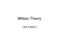 Military%20Theory PowerPoint PPT Presentation