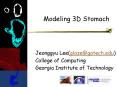 Modeling 3D Stomach PowerPoint PPT Presentation
