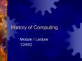 History of Computing PowerPoint PPT Presentation