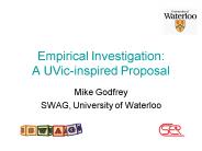 Empirical Investigation: A UVicinspired Proposal