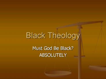 Black Theology