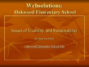 Websolutions: Oakwood Elementary School