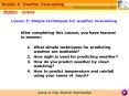 Lesson 5: Simple techniques for weather forecasting PowerPoint PPT Presentation