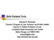 Birth Related Torts