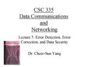 CSC 335 Data Communications and Networking