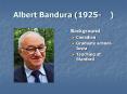 Albert Bandura 1925 PowerPoint PPT Presentation