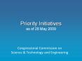 Priority Initiatives as of 28 May 2009 PowerPoint PPT Presentation