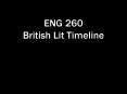 ENG 260 British Lit Timeline PowerPoint PPT Presentation