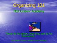Organizing 101