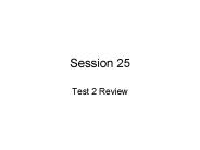 Test 2 Review